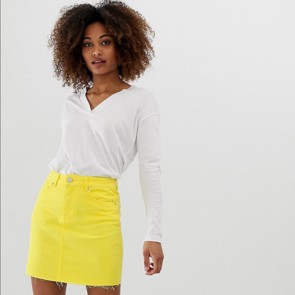 Noisy May denim mini skirt